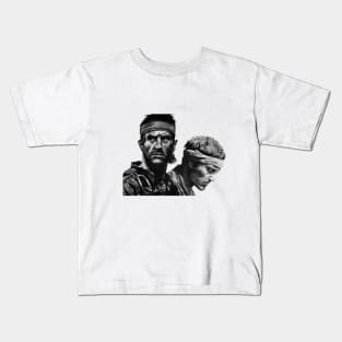 Deer Hunter Sketch Kids T-Shirt